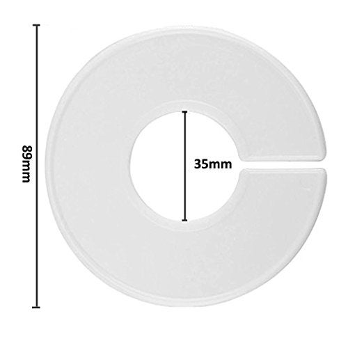 ديويشكي مجموعة DYWISHKEY من 10 قطع من فواصل مقاسات الملابس، علاقات دائرية، فواصل خزانة مع قلم - Image 3